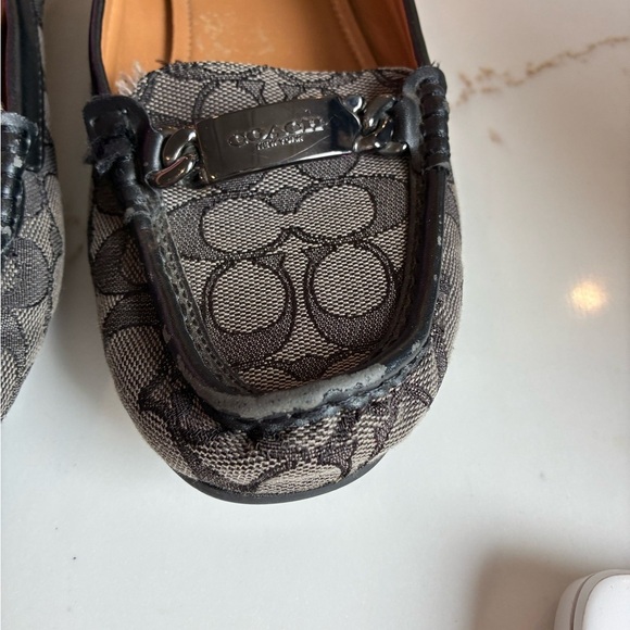 Coach black and gray logo loafers size 9 - Picture 3 of 5